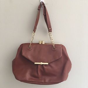 Brown LULU by Lulu Guinness purse